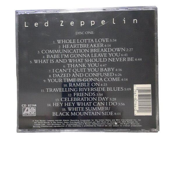 Led Zeppelin 1-4 CD SET (No Box) CDs Only 1990 VG++ - Picture 3 of 6